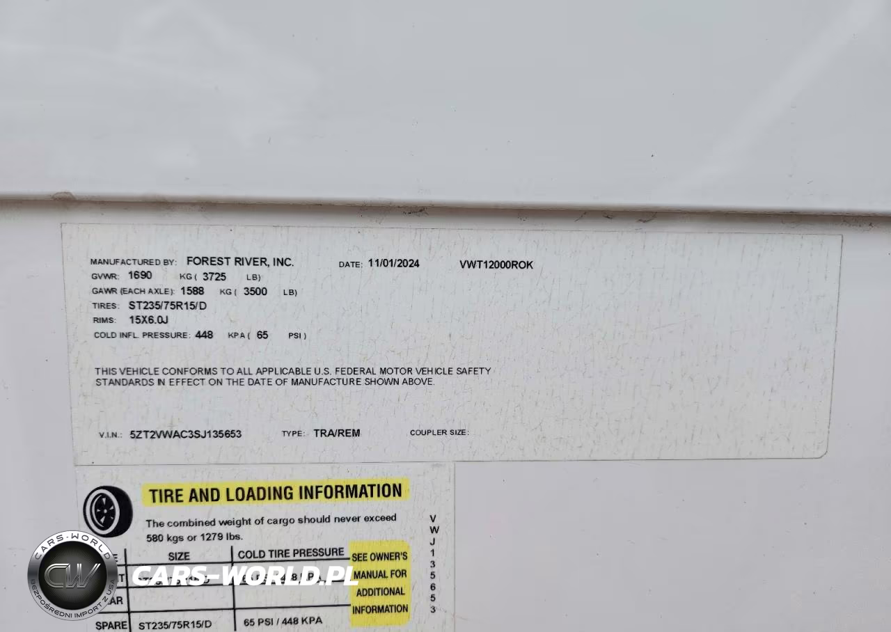 2025 Forest River Viking Camper VIN:5ZT2VWAC3SJ135653 - 10