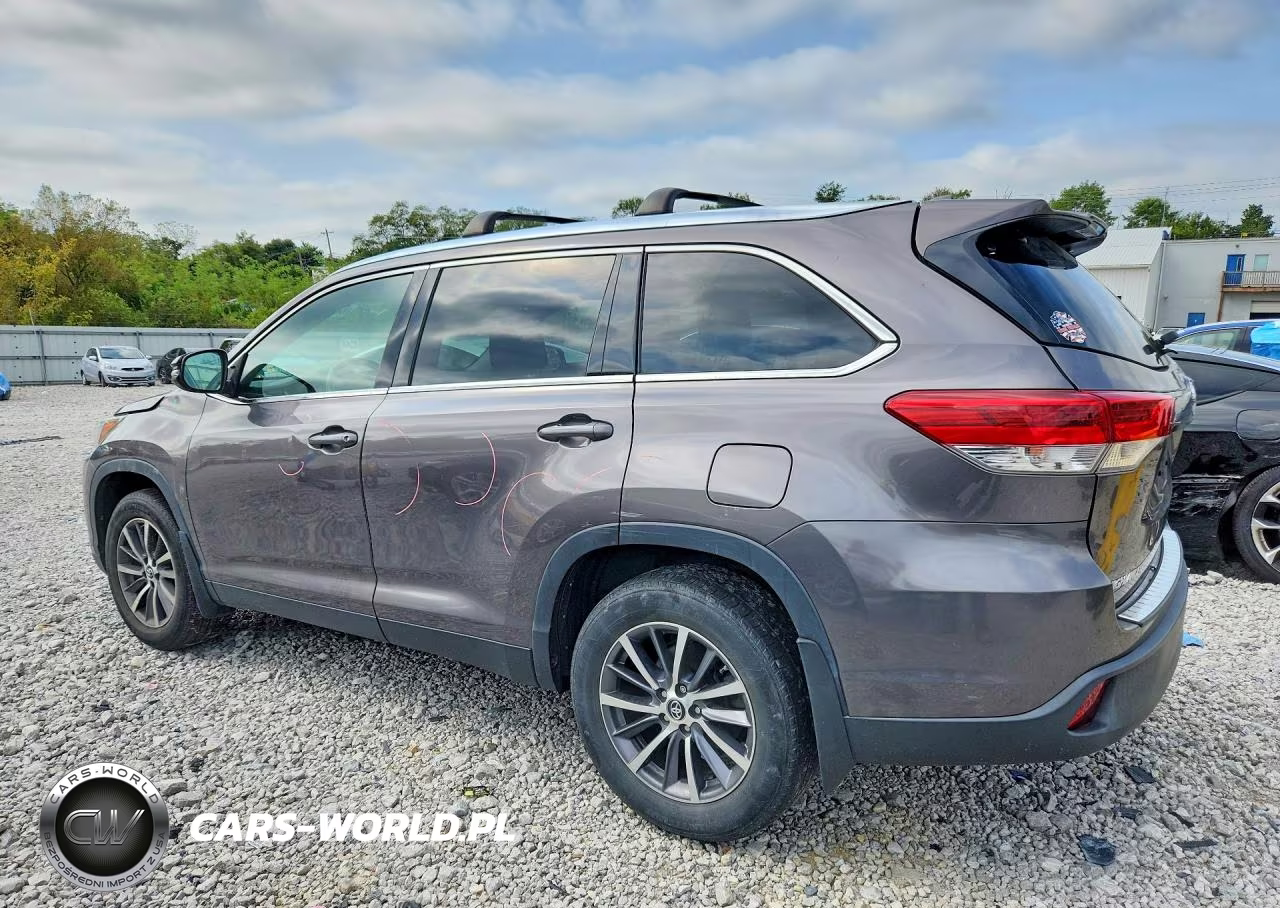 2019 Toyota Highlander Xle VIN:5TDJZRFHXKS567456 - 2