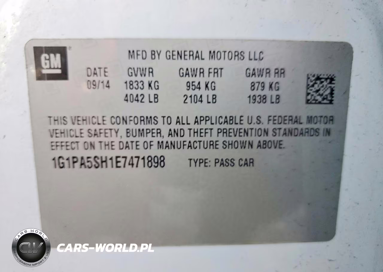 2014 Chevrolet Cruze Ls VIN:1G1PA5SH1E7471898 - 13