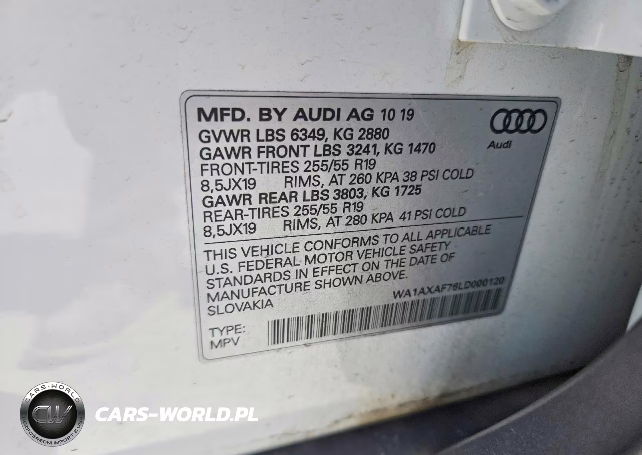 2020 Audi Q7 Premium VIN:WA1AXAF76LD000120 - 13