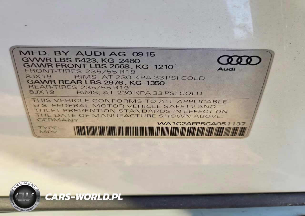 2016 Audi Q5 Premium VIN:WA1C2AFP5GA051137 - 12
