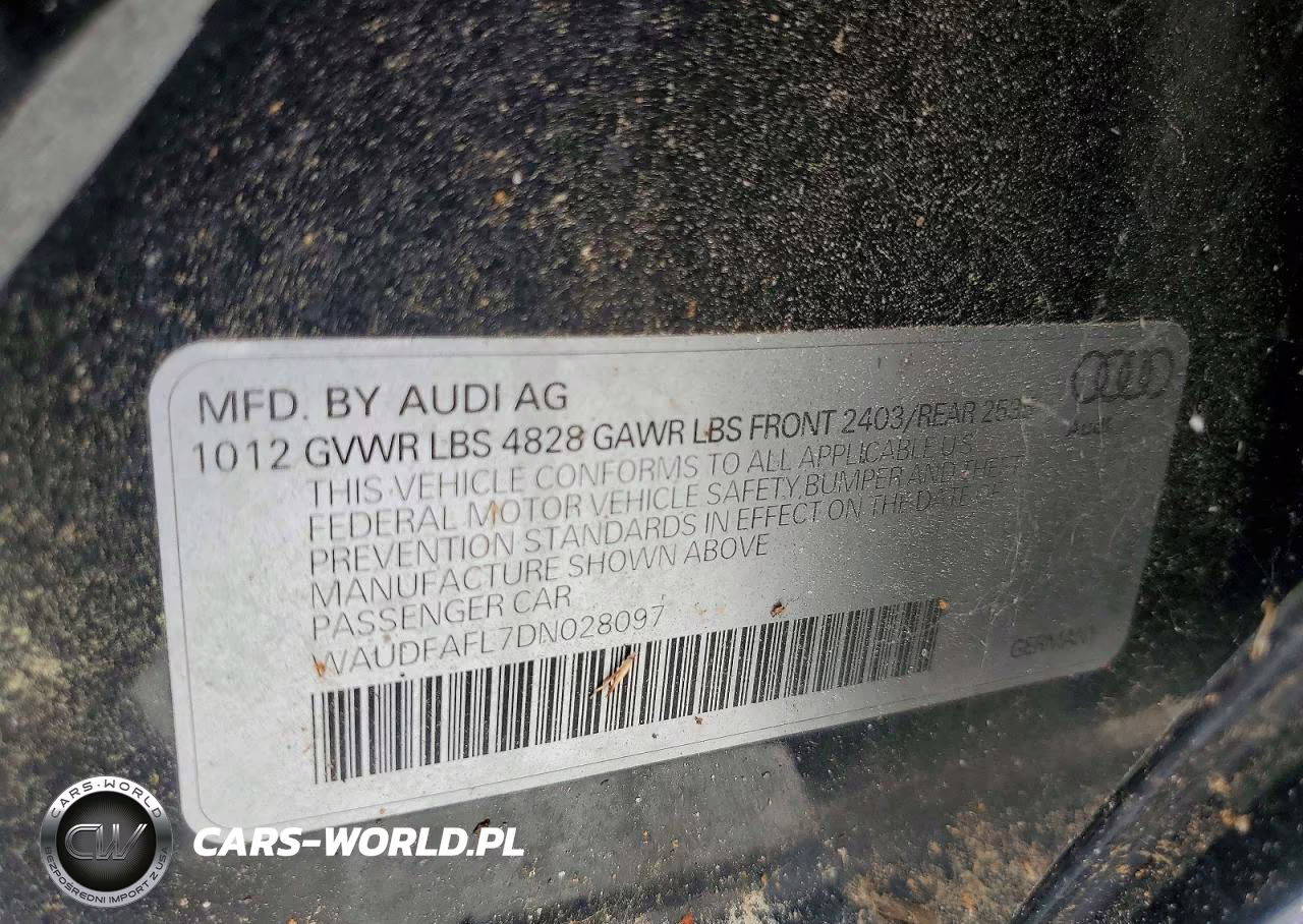 2013 Audi A4 Premium VIN:WAUDFAFL7DN028097 - 12