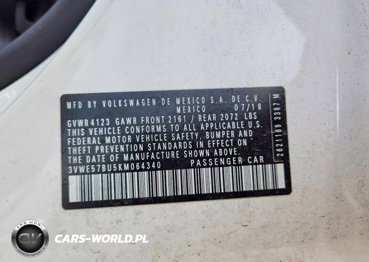 2019 Volkswagen Jetta Sel VIN:3VWE57BU5KM064340 - 12