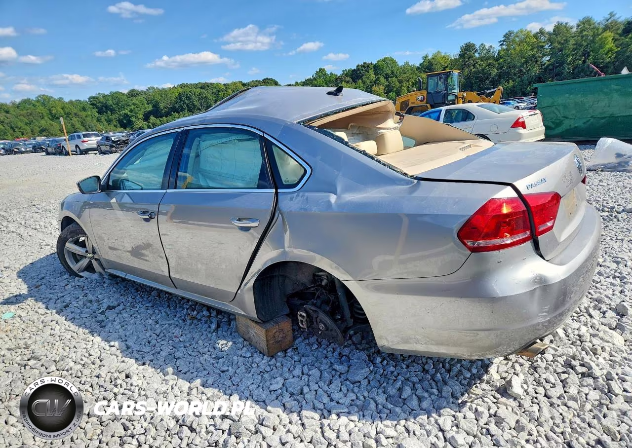 2013 Volkswagen Passat Se VIN:1VWBP7A39DC141138 - 2