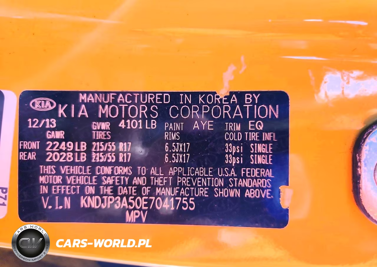 2014 Kia Soul + VIN:KNDJP3A50E7041755 - 13