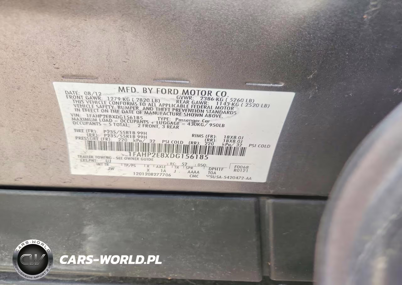 2013 Ford Taurus Sel VIN:1FAHP2E8XDG156185 - 12