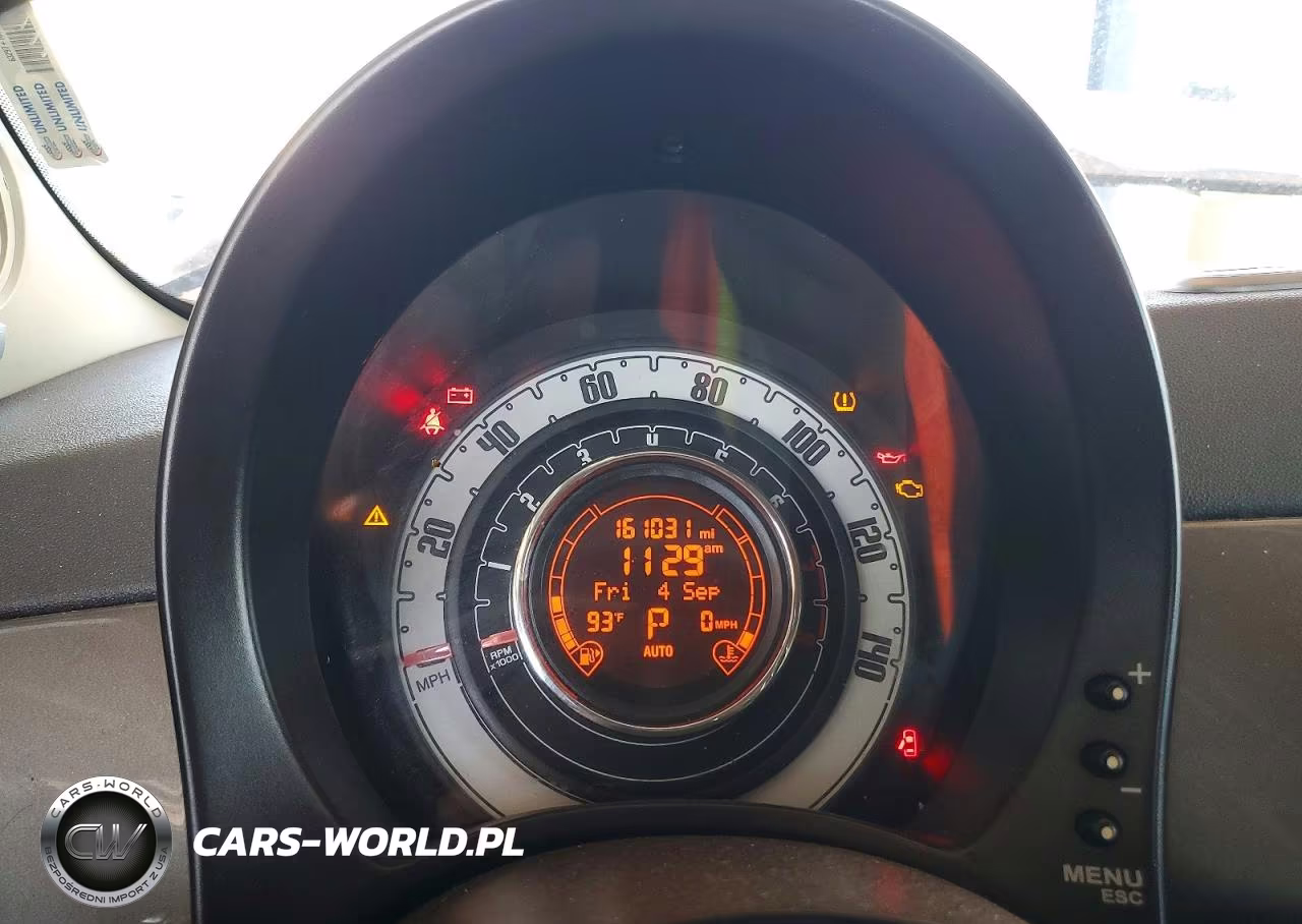2012 Fiat 500 Lounge VIN:3C3CFFER7CT119293 - 9