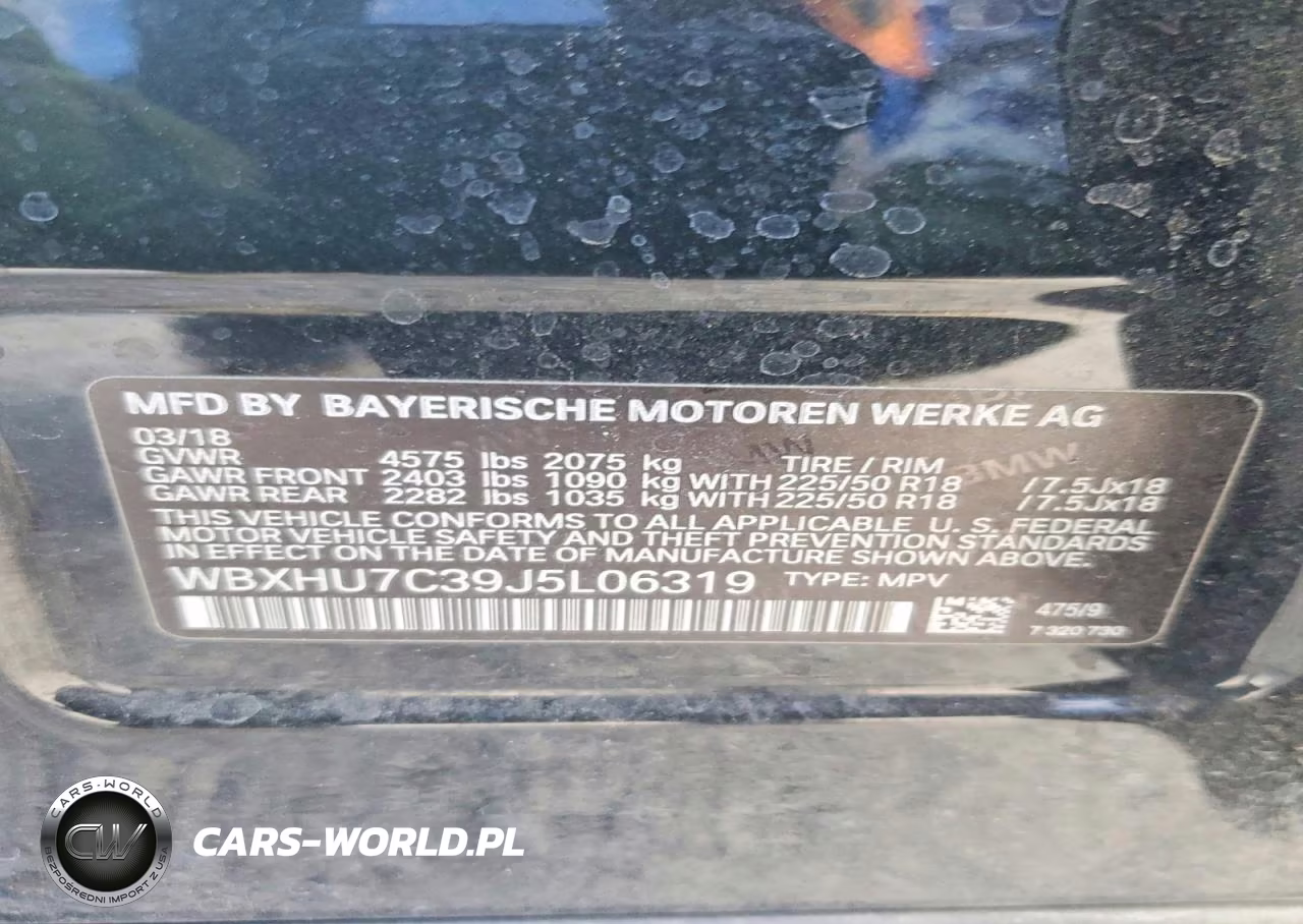 2018 BMW X1 Sdrive28I VIN:WBXHU7C39J5L06319 - 14