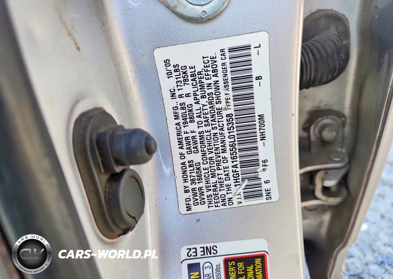 2006 Honda Civic Lx VIN:1HGFA16556L015358 - 12