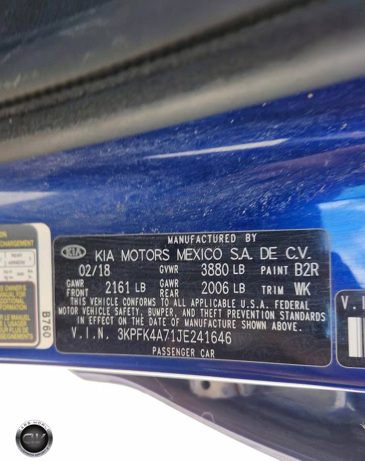 2018 Kia Forte Lx VIN:3KPFK4A71JE241646 - 13