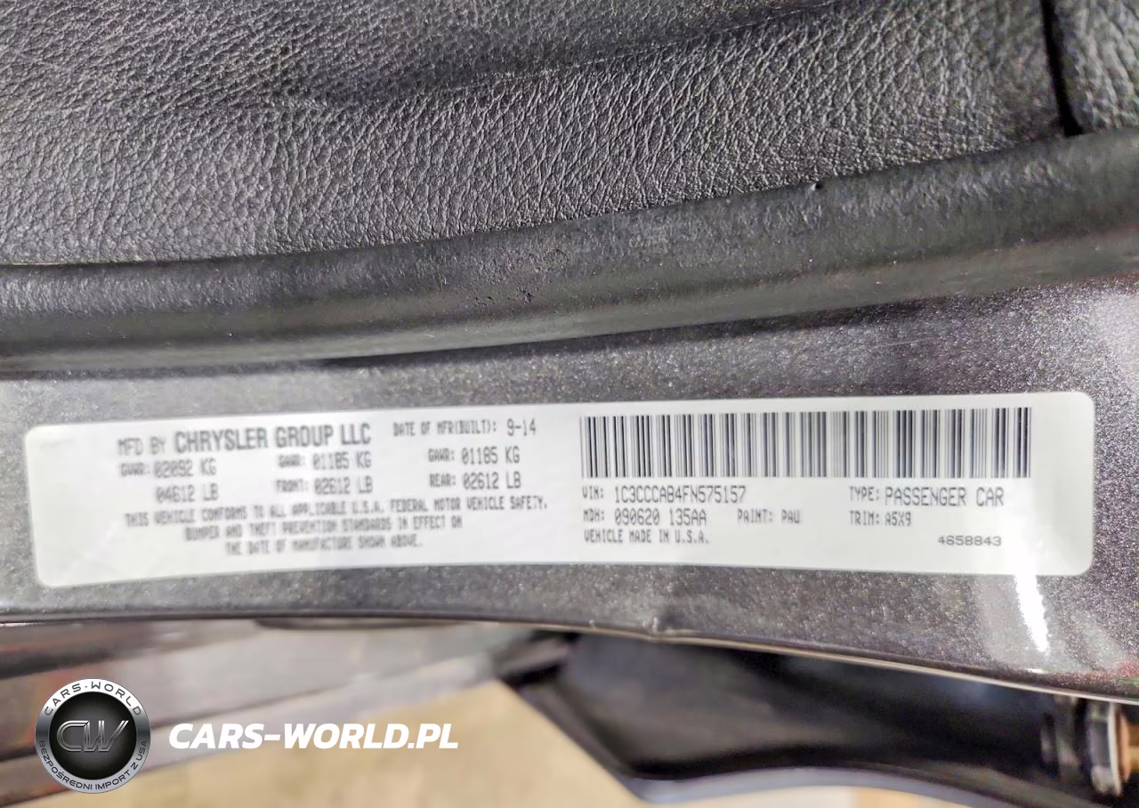 2015 Chrysler 200 Limited VIN:1C3CCCAB4FN575157 - 12