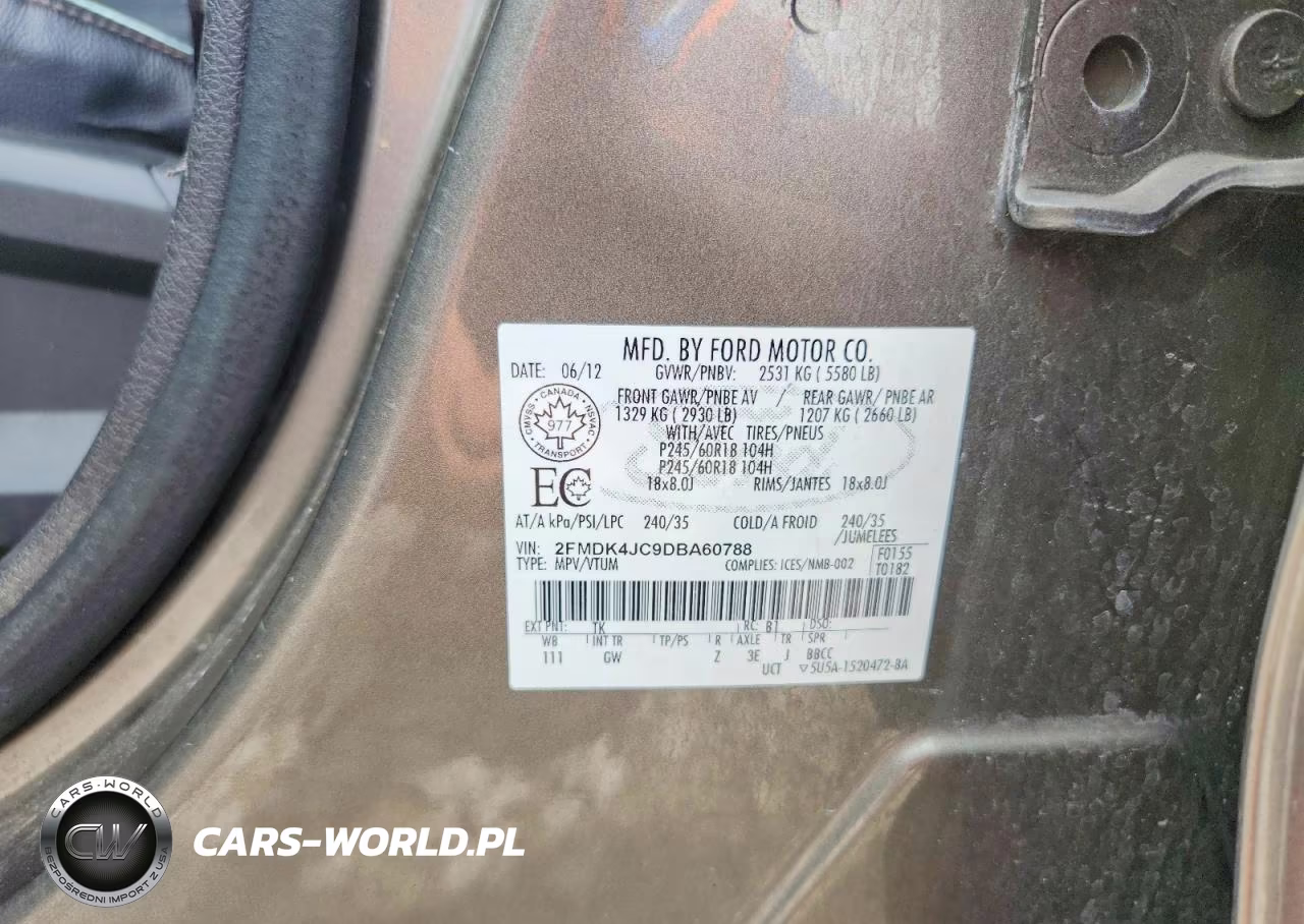 2013 Ford Edge Sel VIN:2FMDK4JC9DBA60788 - 13