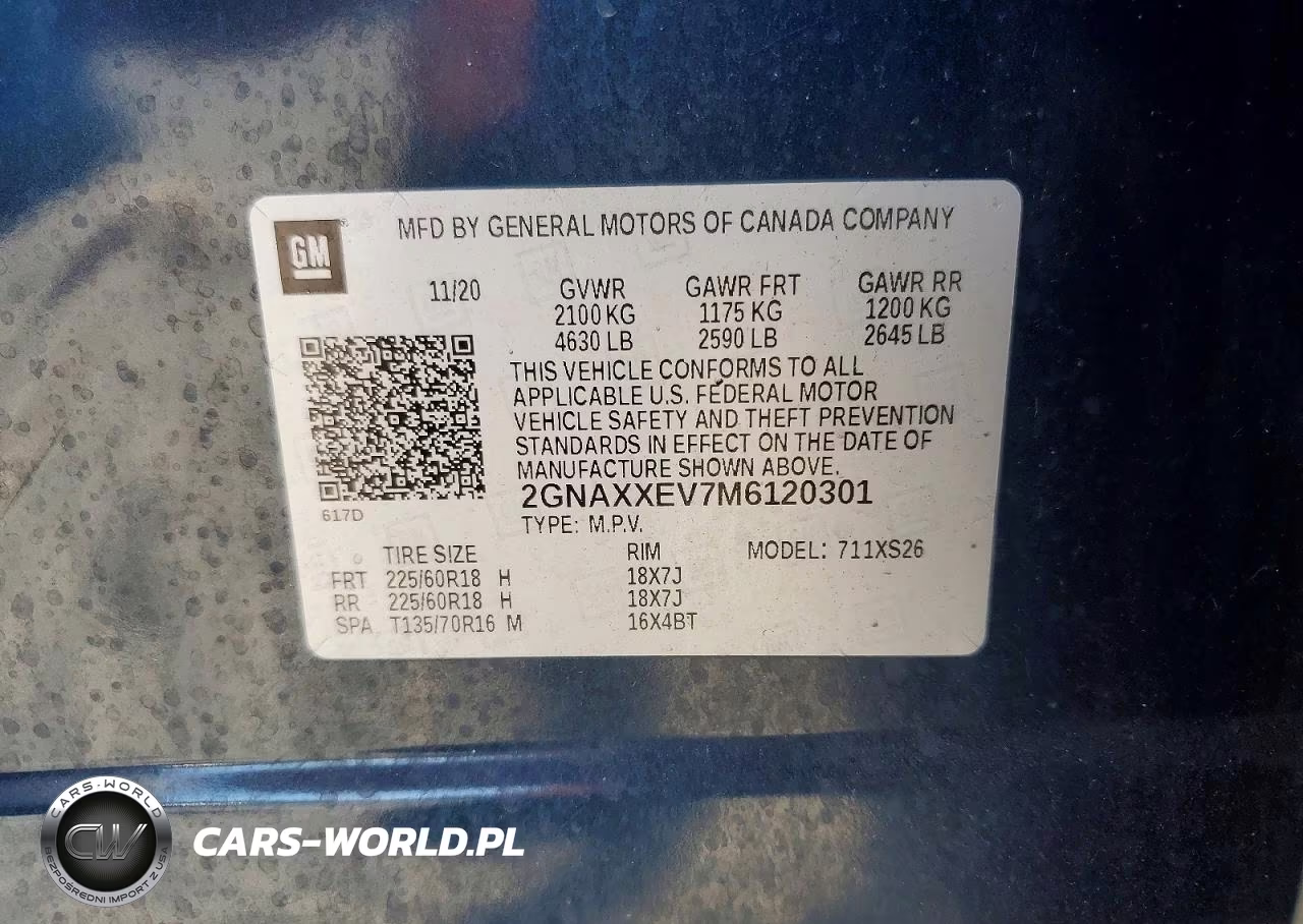 2021 Chevrolet Equinox Premier VIN:2GNAXXEV7M6120301 - 12