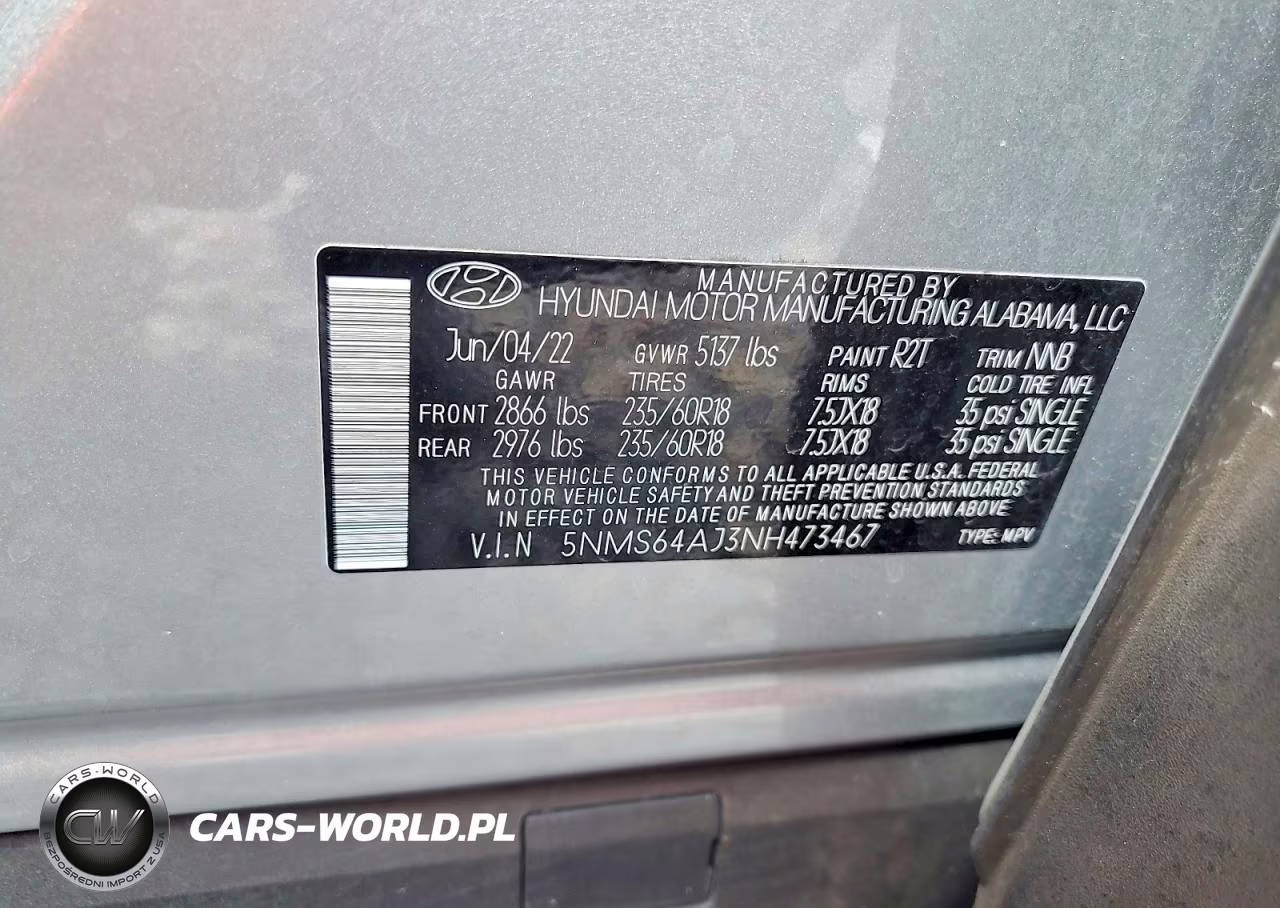 2022 Hyundai Santa Fe Xrt VIN:5NMS64AJ3NH473467 - 14