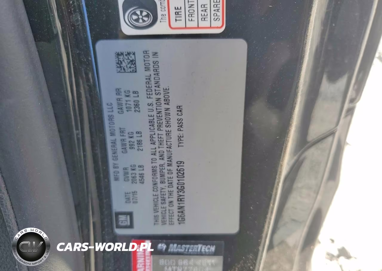 2016 Cadillac Ats-V VIN:1G6AN1RY3G0102619 - 12