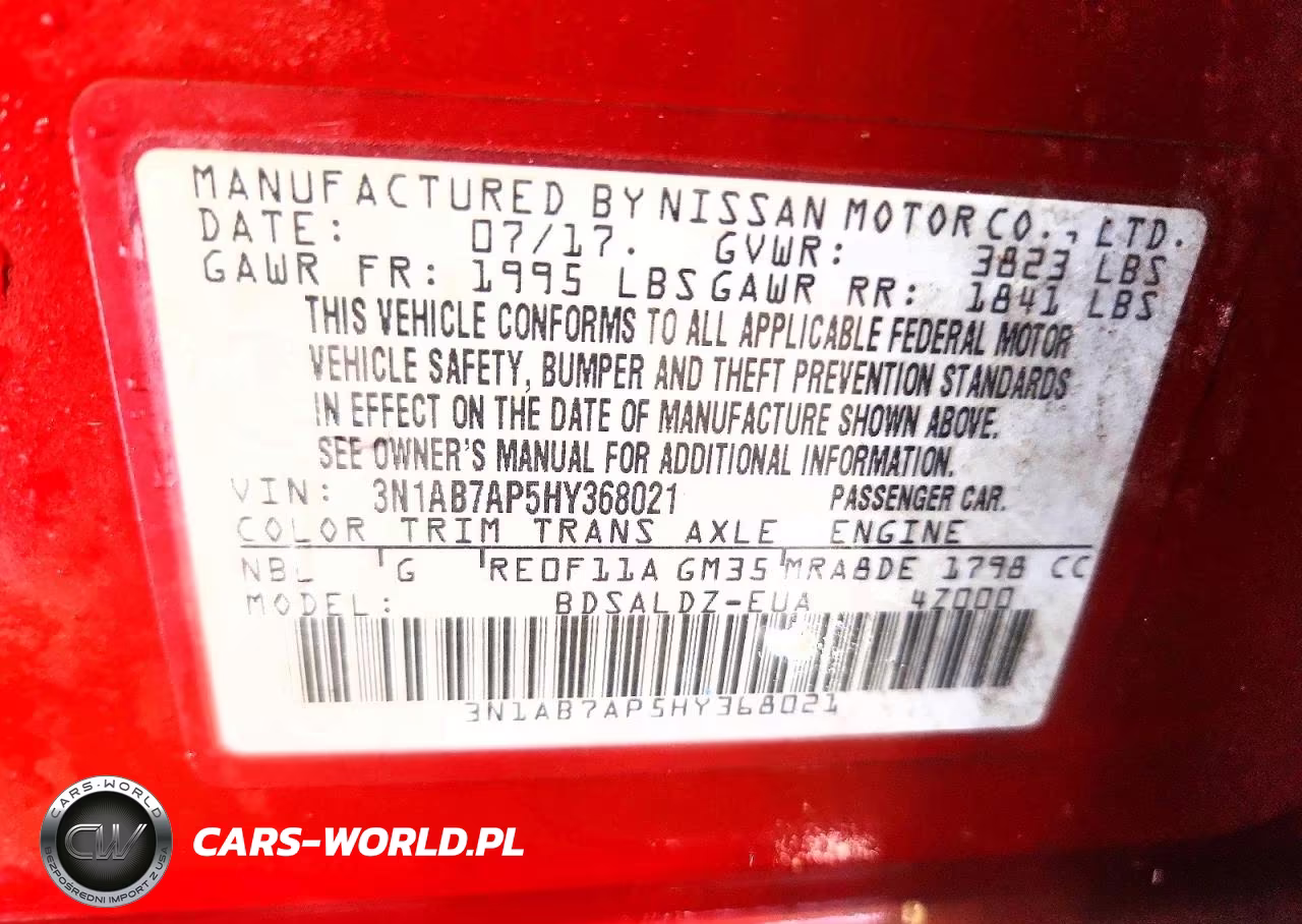 2017 Nissan Sentra Sv VIN:3N1AB7AP5HY368021 - 13
