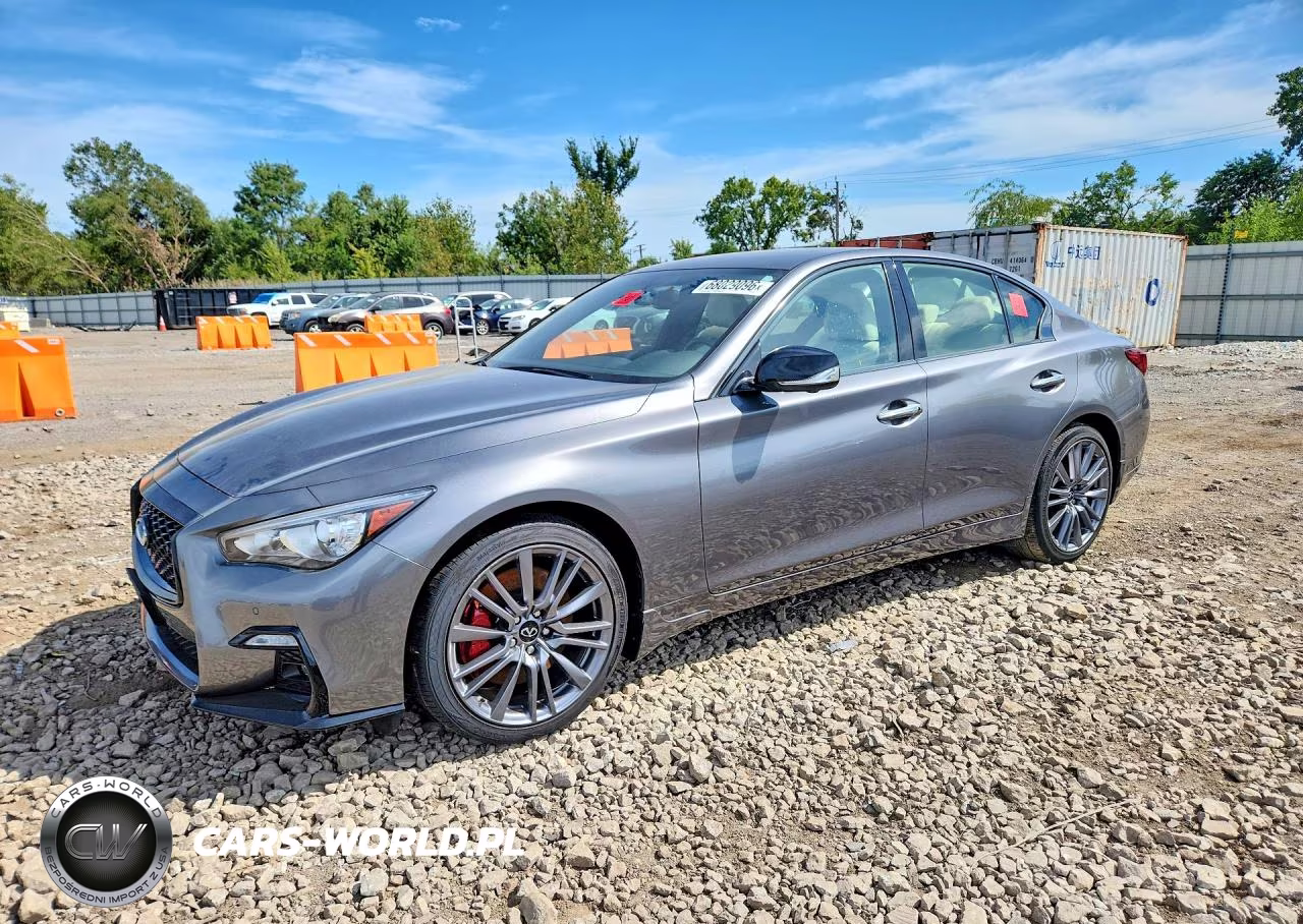 2023 Infiniti Q50 Red Sport 400 VIN:JN1FV7DR9PM590735 - 1