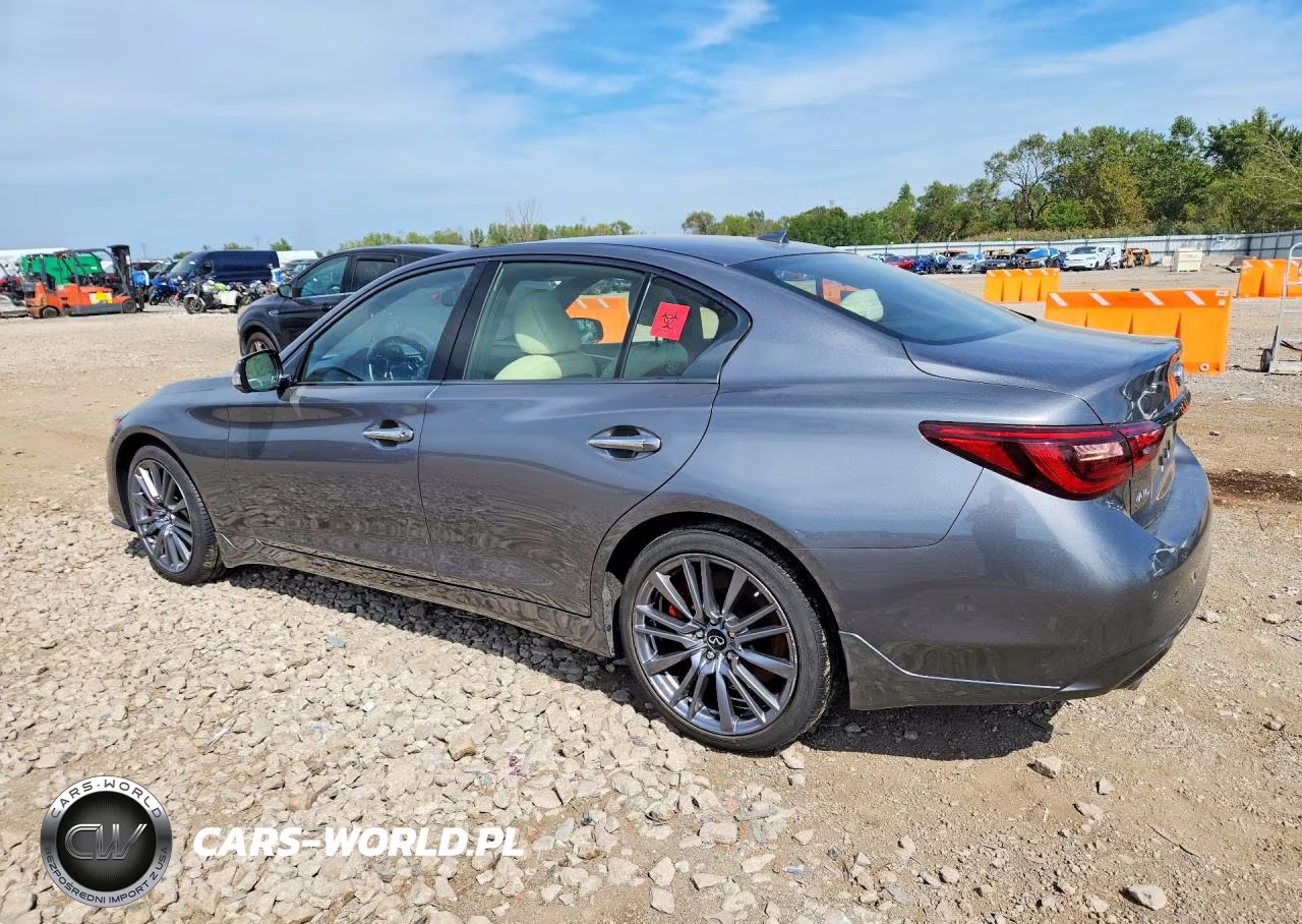 2023 Infiniti Q50 Red Sport 400 VIN:JN1FV7DR9PM590735 - 2