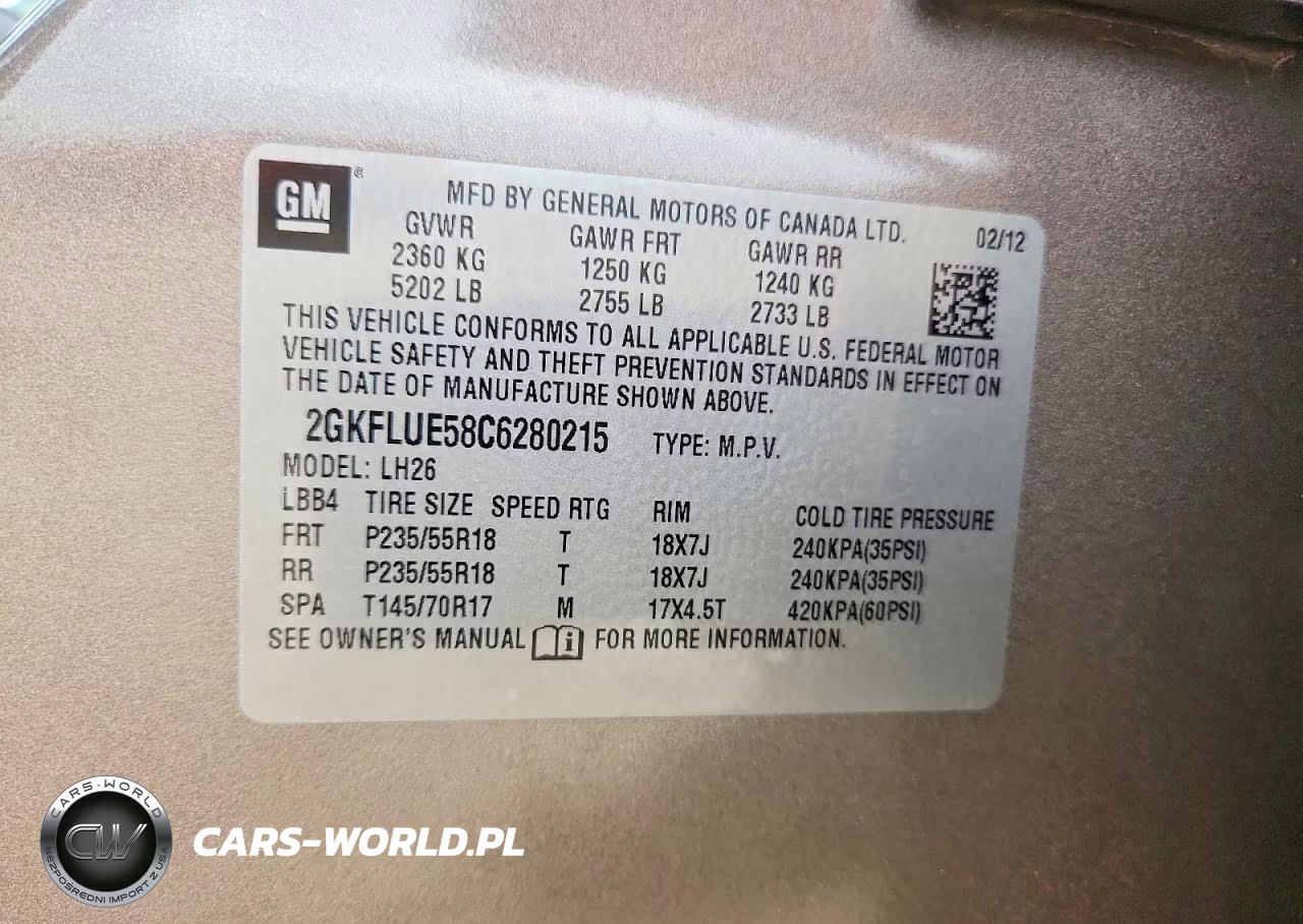 2012 GMC Terrain Slt VIN:2GKFLUE58C6280215 - 13