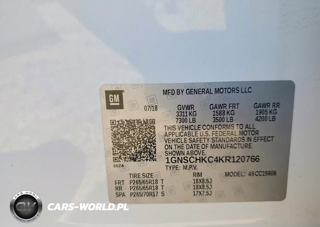 2019 Chevrolet Suburban C1500 Lt VIN:1GNSCHKC4KR120766 - 13