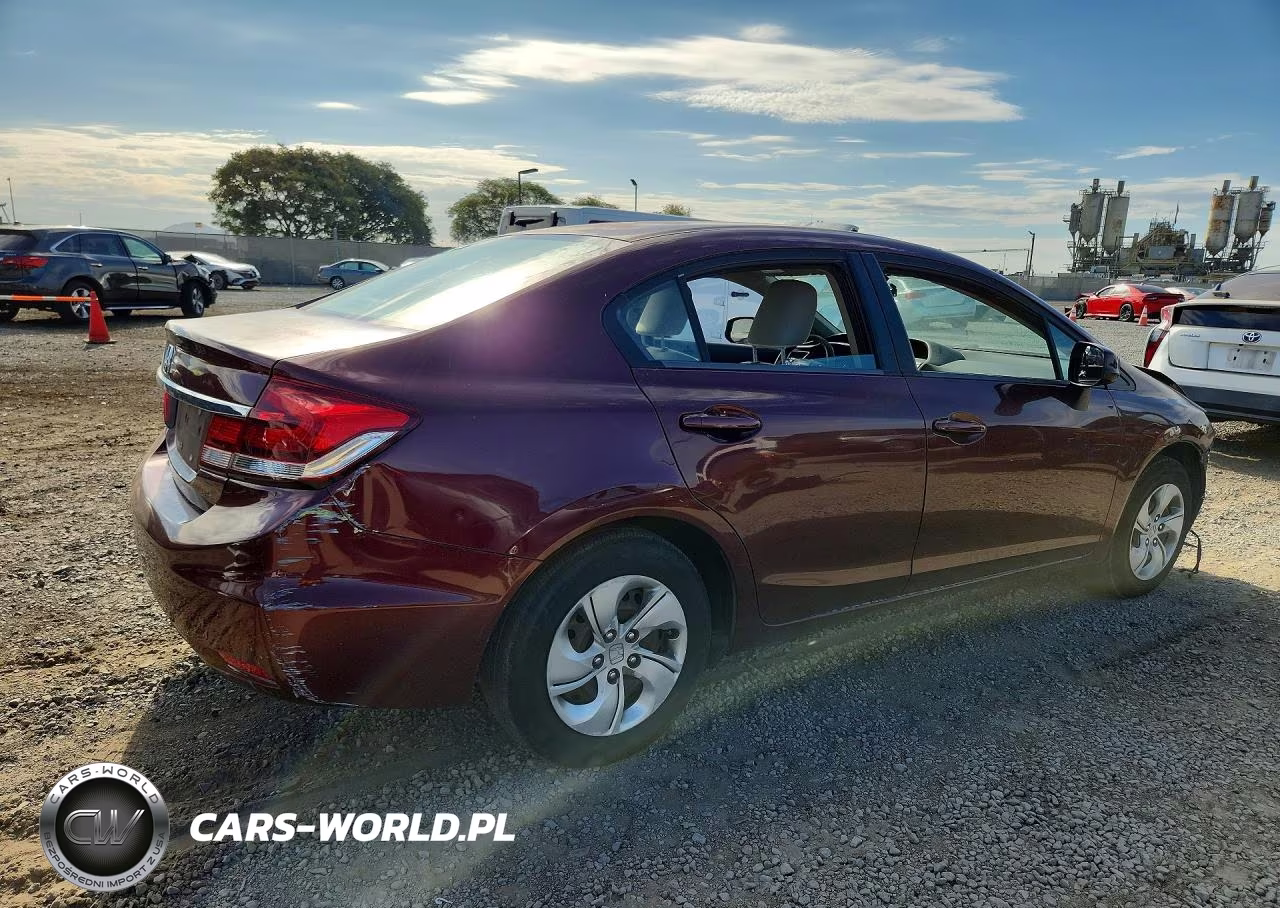 2013 Honda Civic Lx VIN:19XFB2F57DE263358 - 3