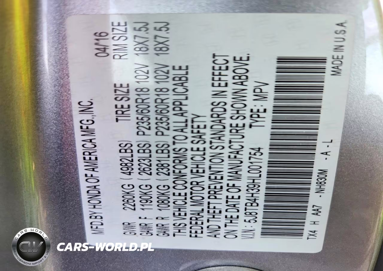 2017 Acura Rdx VIN:5J8TB4H39HL001754 - 13