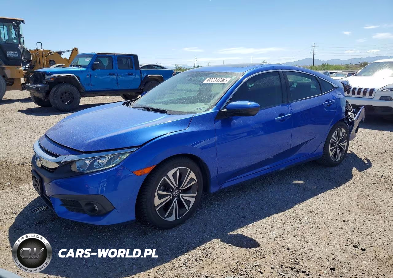 2018 Honda Civic Ex VIN:2HGFC1F30JH642015 - 1