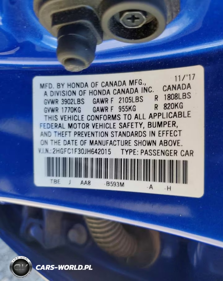 2018 Honda Civic Ex VIN:2HGFC1F30JH642015 - 12
