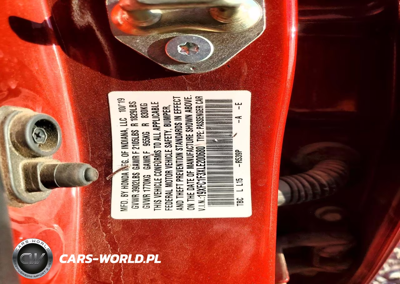 2020 Honda Civic Ex VIN:19XFC1F3XLE200680 - 12