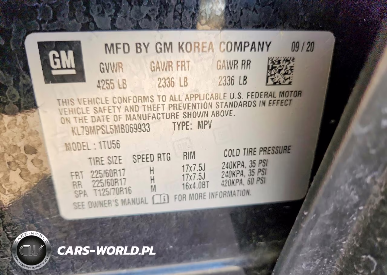 2021 Chevrolet Trailblazer Lt VIN:KL79MPSL5MB069933 - 12