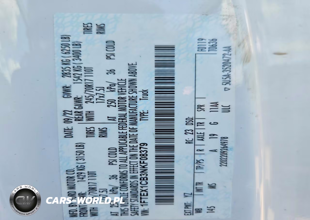 2022 Ford F150 Super Cab VIN:1FTEX1CB3NKF08379 - 12