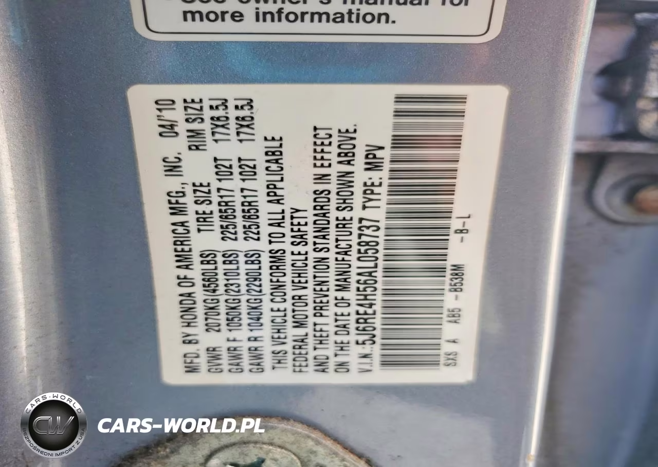 2010 Honda Cr-V Ex VIN:5J6RE4H56AL058737 - 13