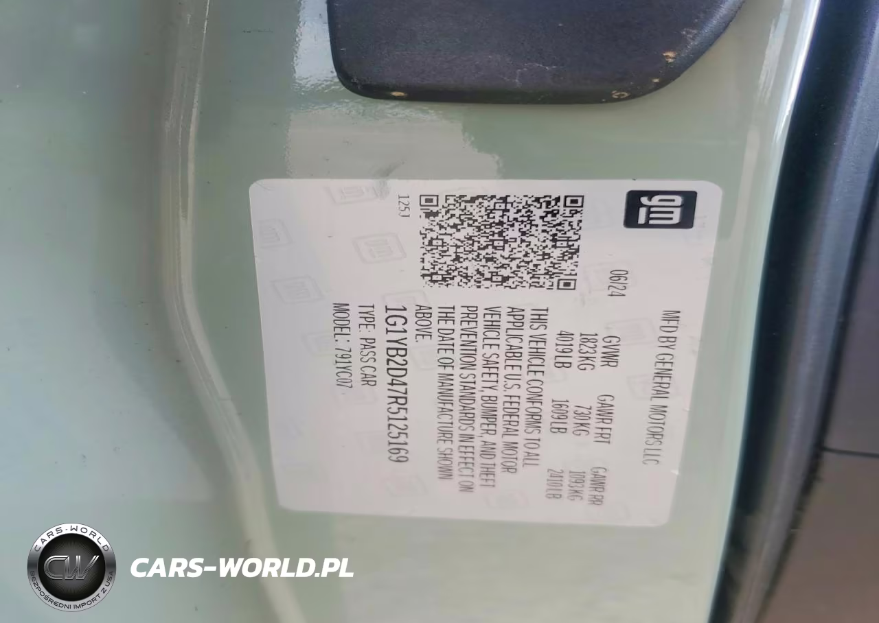 2024 Chevrolet Corvette Stingray 2Lt VIN:1G1YB2D47R5125169 - 12