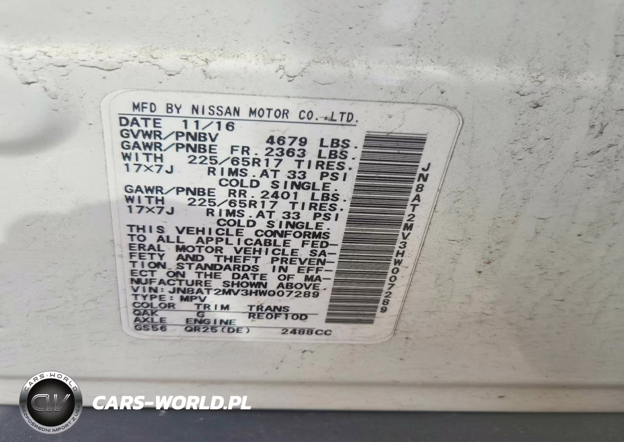 2017 Nissan Rogue S VIN:JN8AT2MV3HW007289 - 12