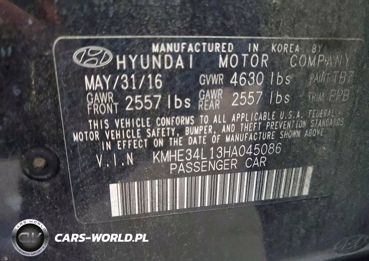 2017 Hyundai Sonata Hybrid Limited VIN:KMHE34L13HA045086 - 12