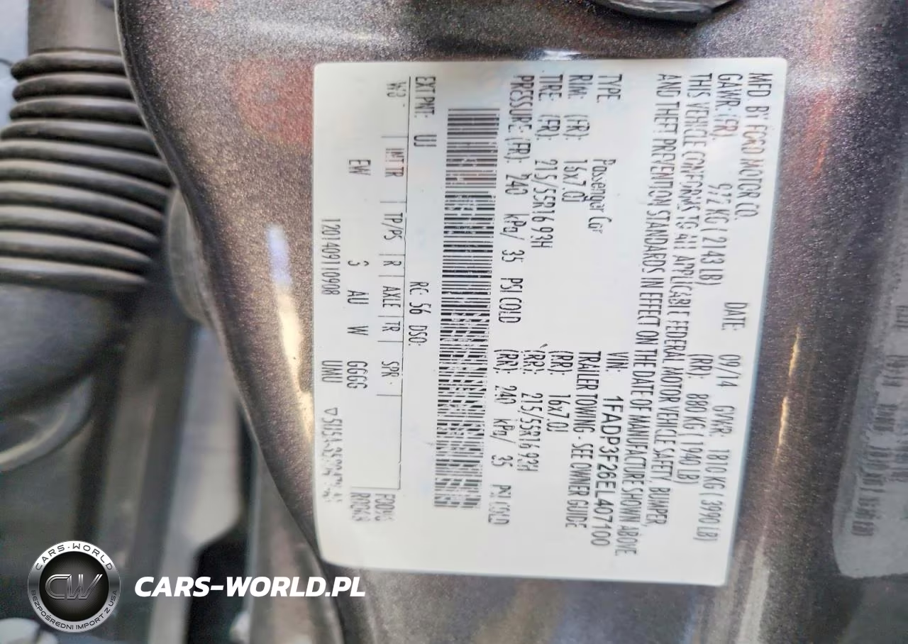 2014 Ford Focus Se VIN:1FADP3F26EL407100 - 12