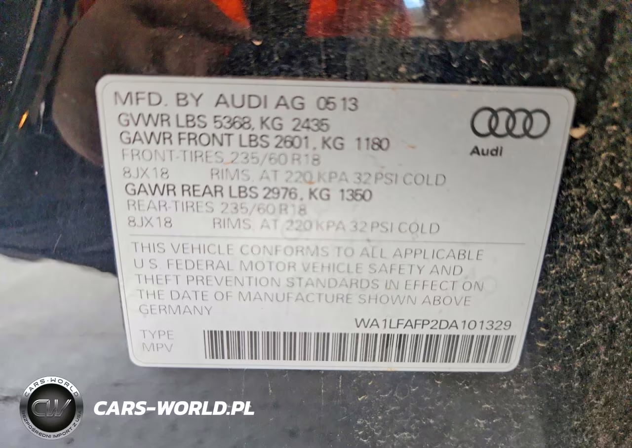 2013 Audi Q5 Premium Plus VIN:WA1LFAFP2DA101329 - 13