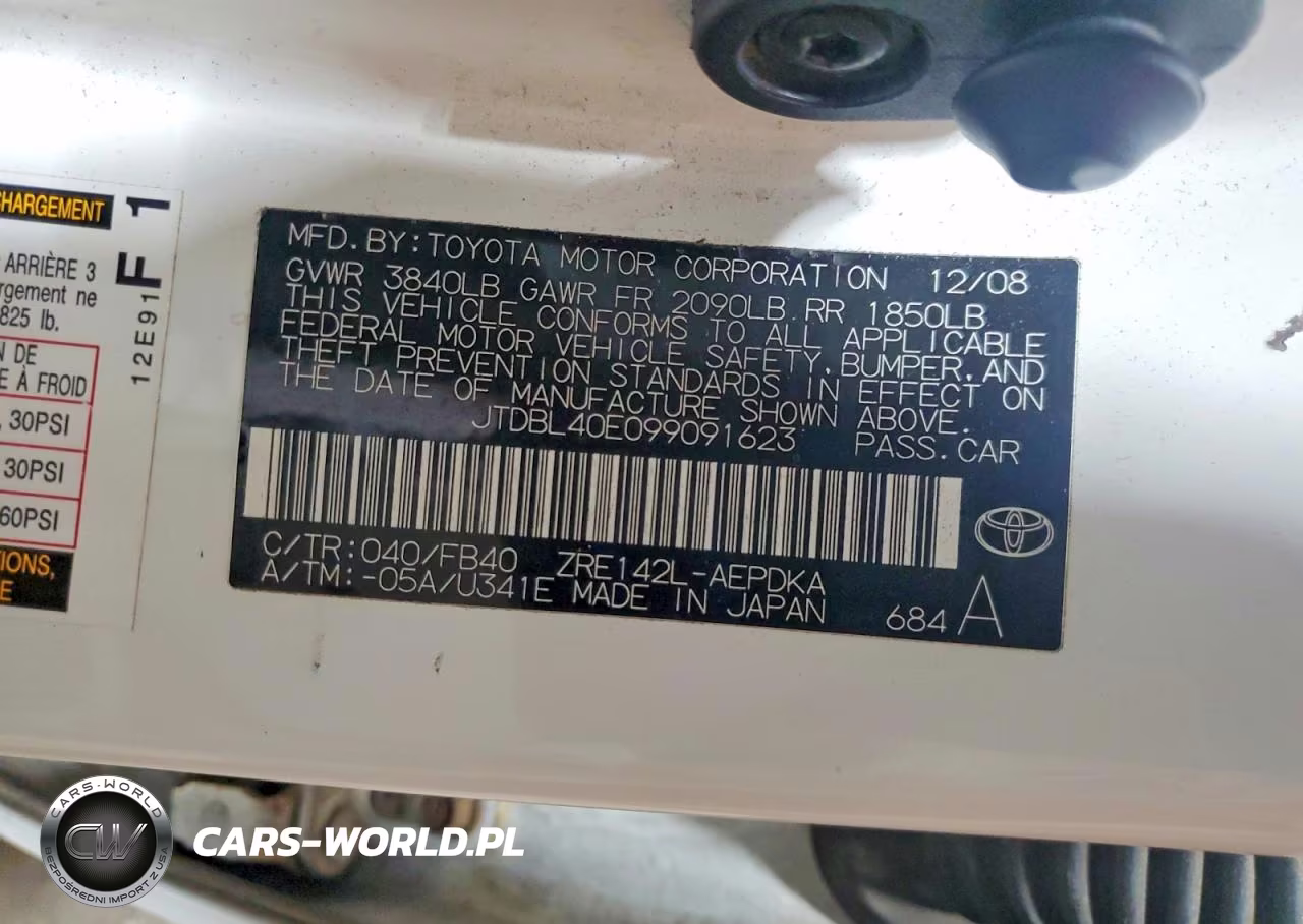 2009 Toyota Corolla Le VIN:JTDBL40E099091623 - 12