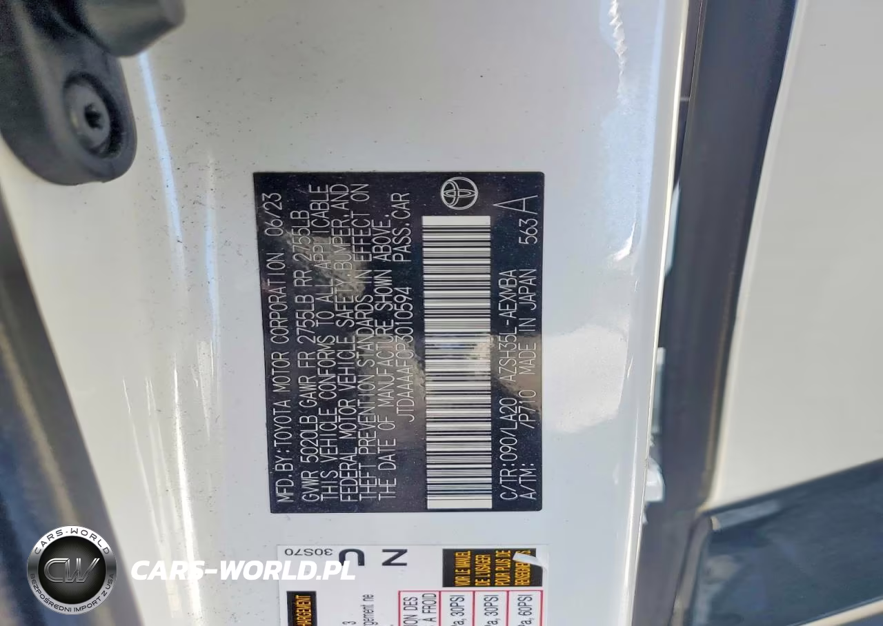 2023 Toyota Crown Limited VIN:JTDAAAAF0P3010594 - 12