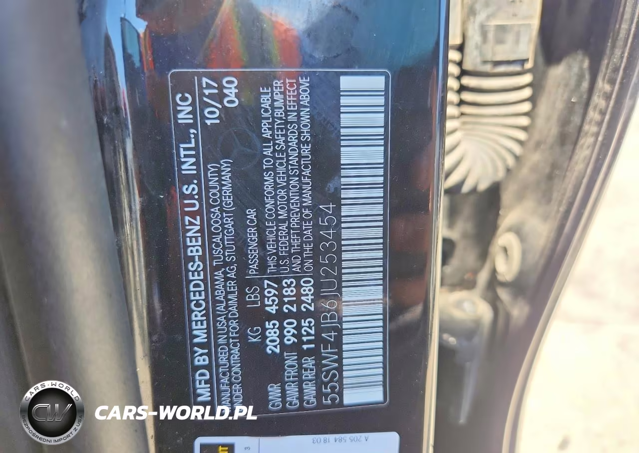 2018 Mercedes-Benz C 300 VIN:55SWF4JB6JU253454 - 12