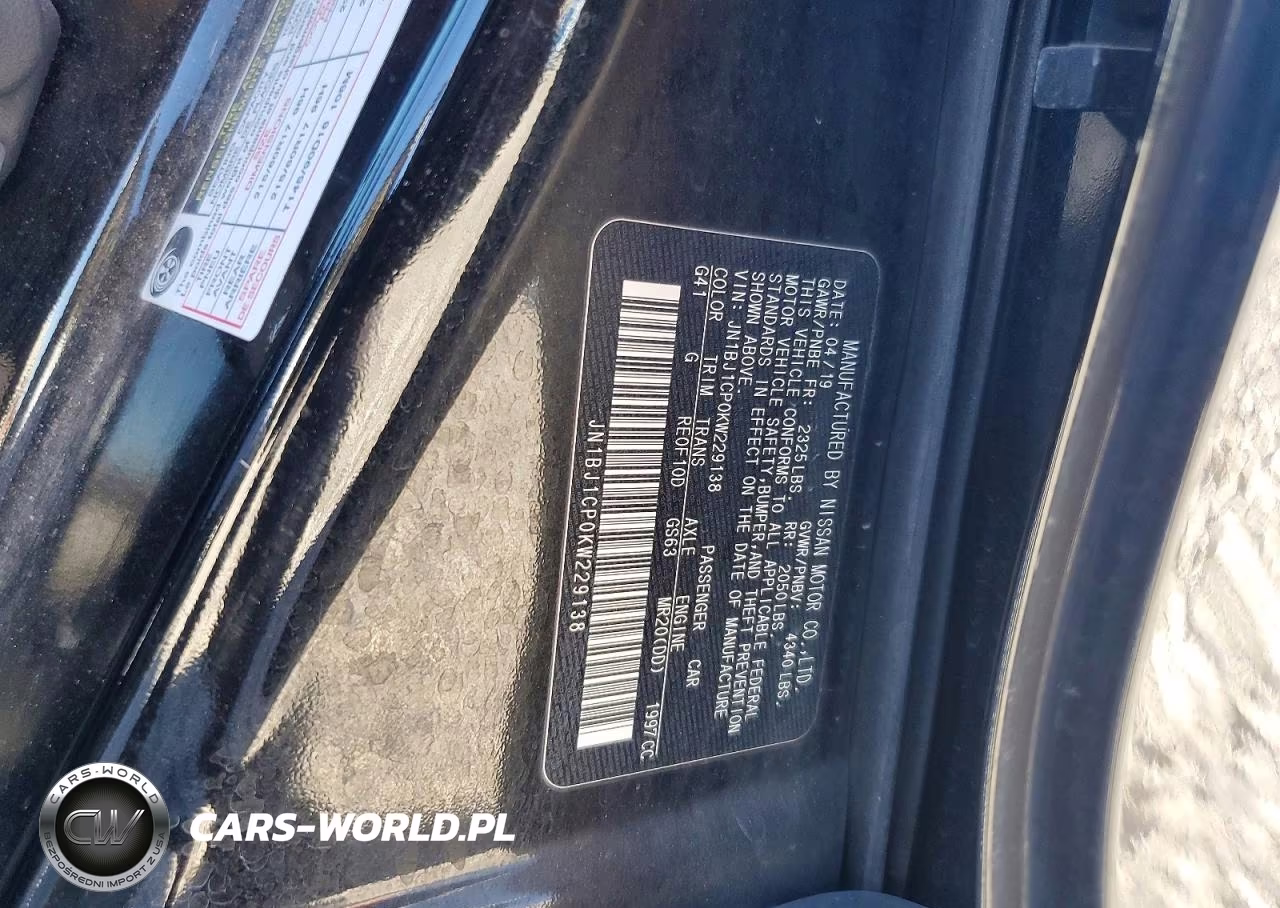 2019 Nissan Rogue Sport S VIN:JN1BJ1CP0KW229138 - 14