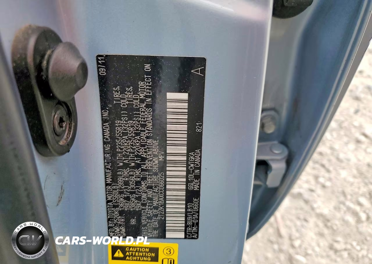 2012 Lexus Rx 350 VIN:2T2ZK1BAXCC066025 - 13