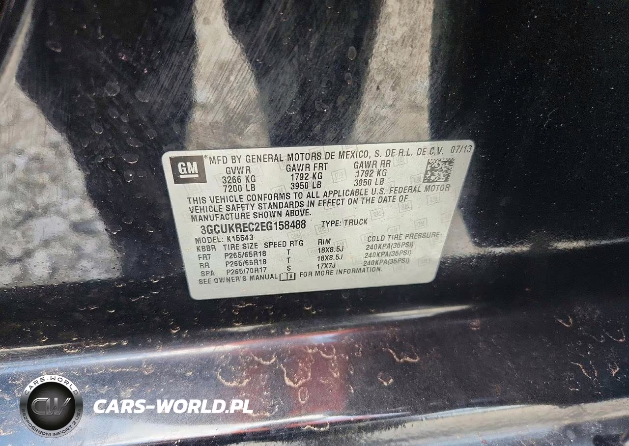 2014 Chevrolet Silverado K1500 Lt VIN:3GCUKREC2EG158488 - 12