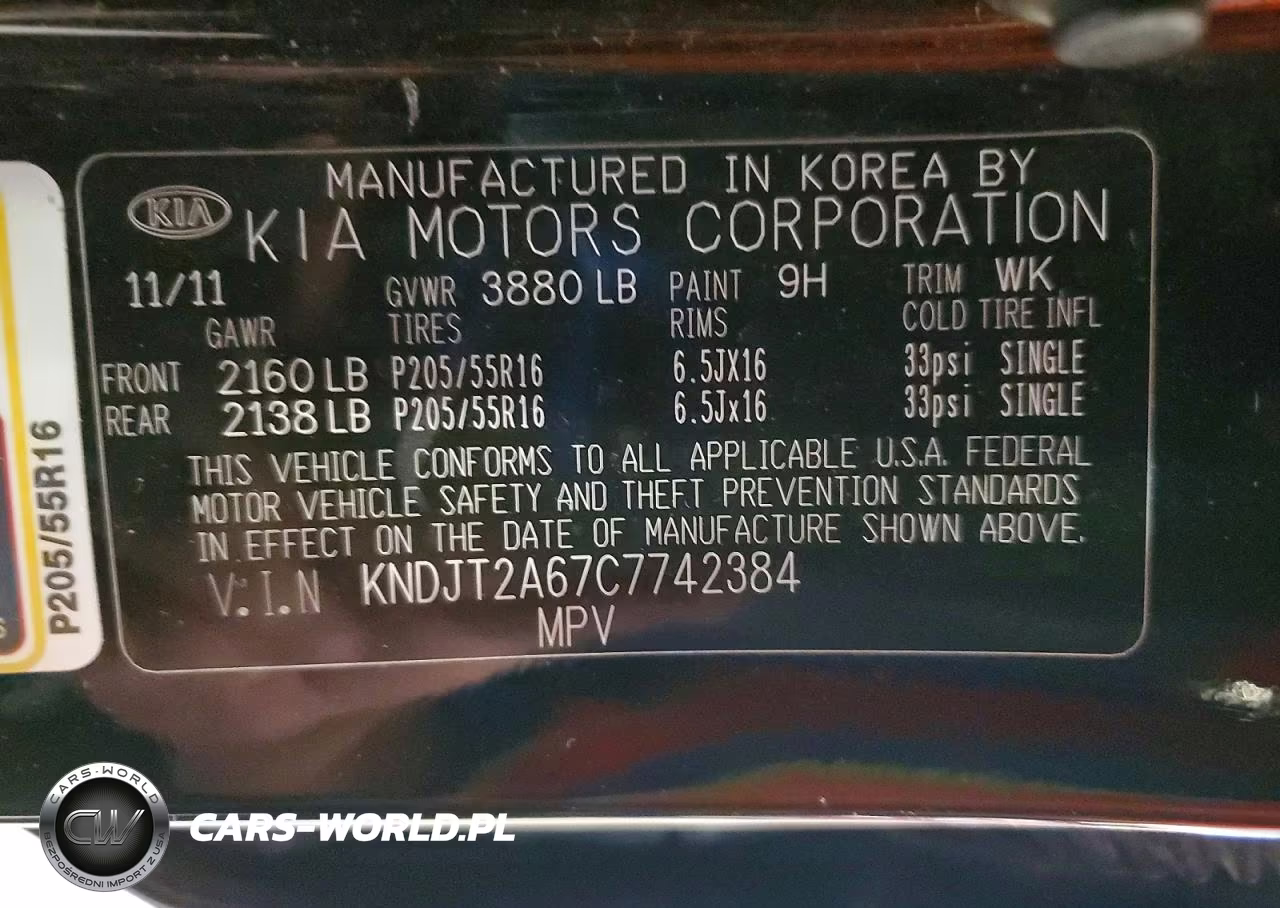 2012 Kia Soul + VIN:KNDJT2A67C7742384 - 13