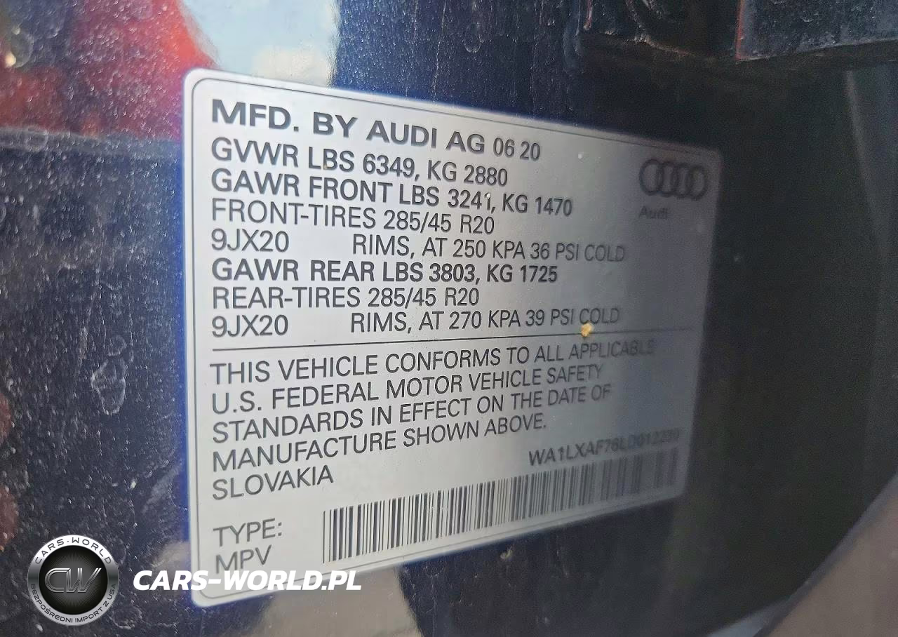 2020 Audi Q7 Premium Plus VIN:WA1LXAF76LD012230 - 13