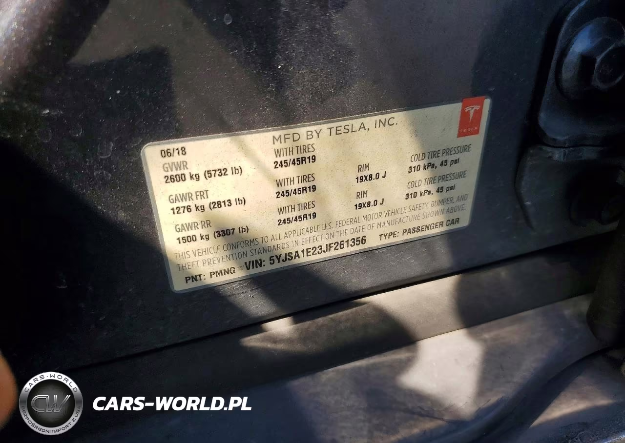 2018 Tesla Model S VIN:5YJSA1E23JF261356 - 12