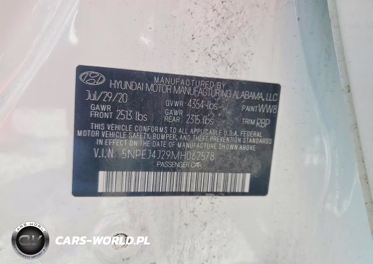 2021 Hyundai Sonata Sel Plus VIN:5NPEJ4J29MH062578 - 13