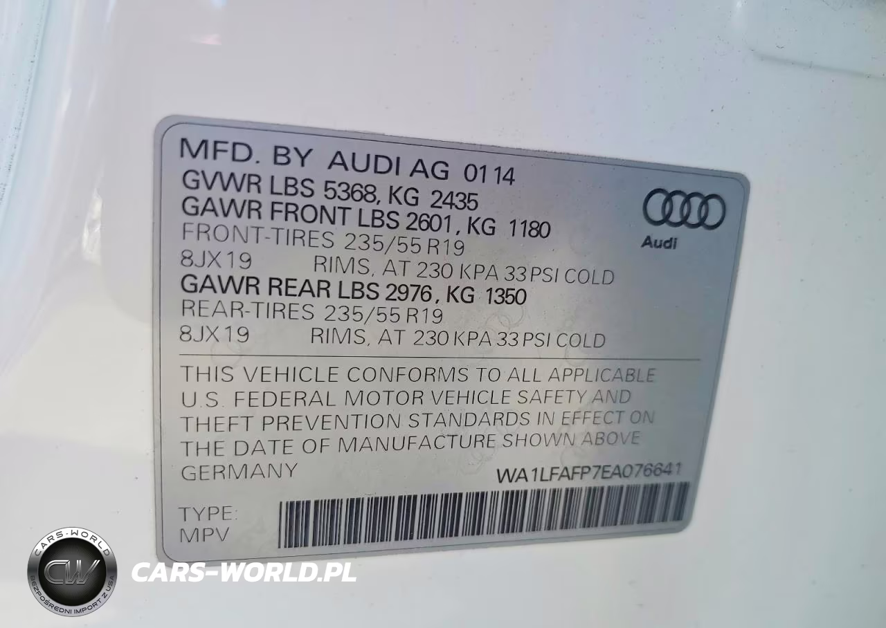 2014 Audi Q5 Premium Plus VIN:WA1LFAFP7EA076641 - 14