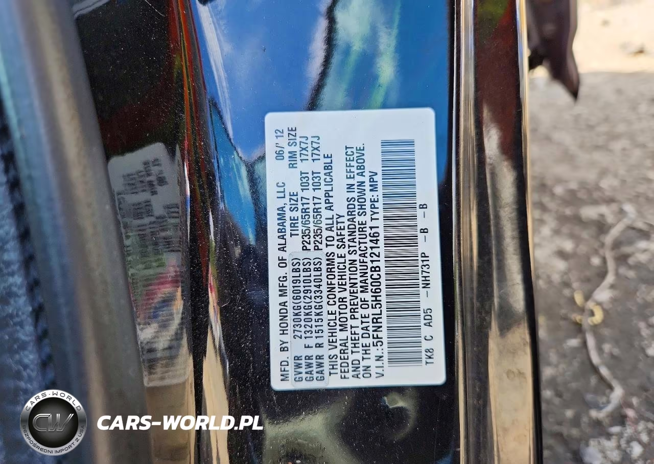 2012 Honda Odyssey Exl VIN:5FNRL5H60CB121461 - 13