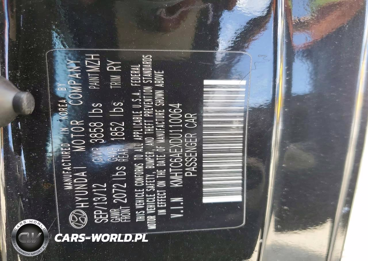 2013 Hyundai Veloster Turbo VIN:KMHTC6AEXDU110064 - 13